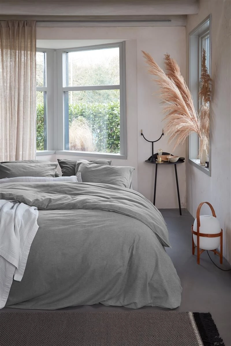 Vtwonen Flanel Bettwäsche Grau 4 Vtwonen Flanel Bettwäsche Grau – Bild 2