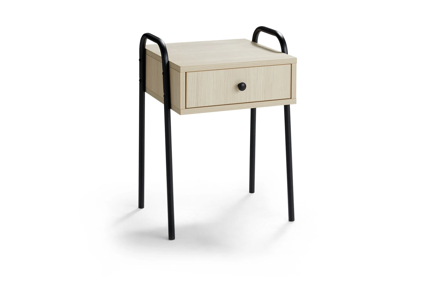 Nachttisch Slide Weiß/Schwarz