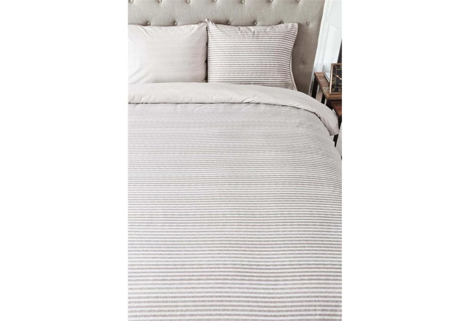 Rivièra Maison Bande Stripe Bettwäsche Sandfarben 7 Rivièra Maison Bande Stripe Bettwäsche Sandfarben – Bild 5