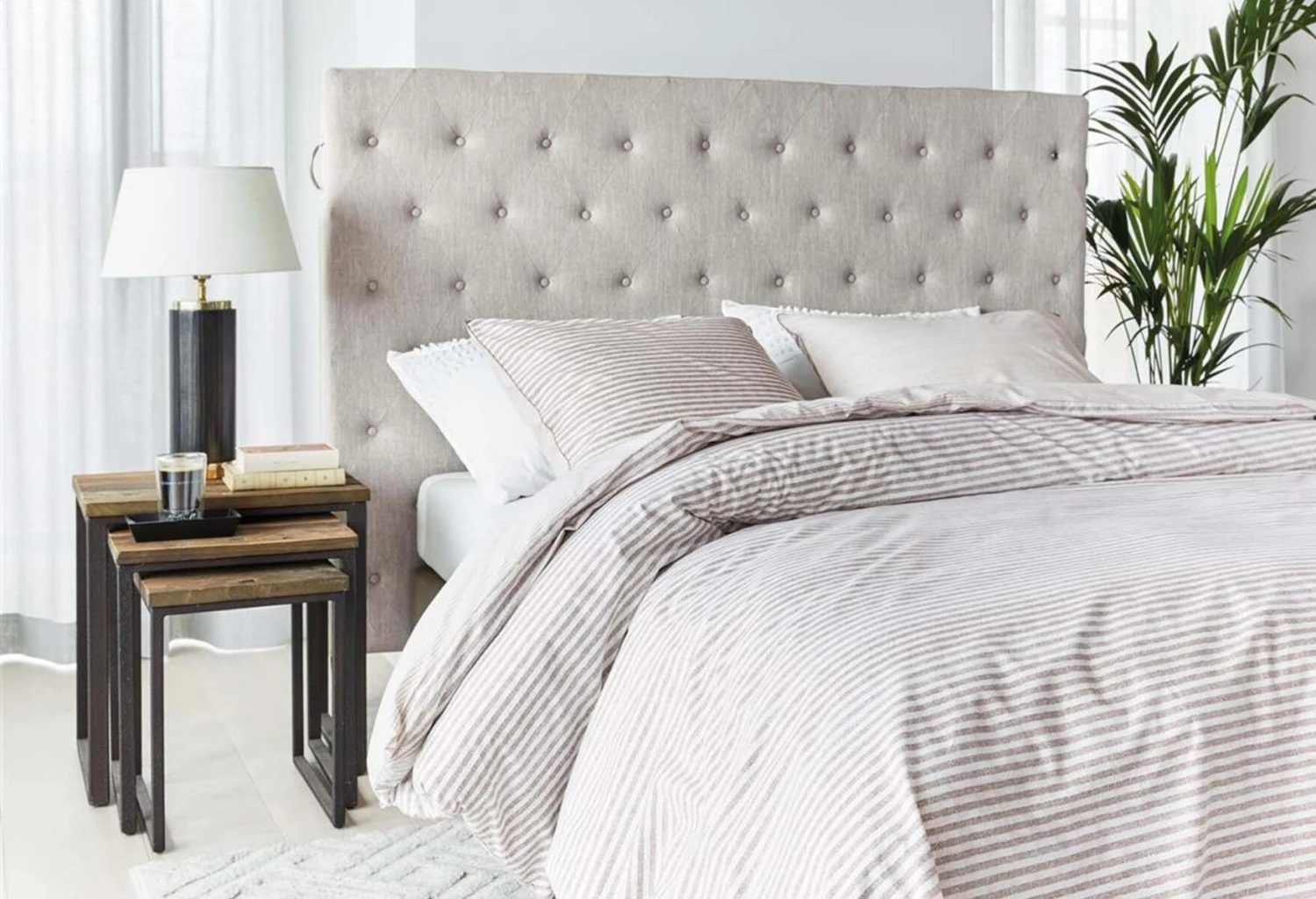 Rivièra Maison Bande Stripe Bettwäsche Sandfarben 5 Rivièra Maison Bande Stripe Bettwäsche Sandfarben – Bild 3