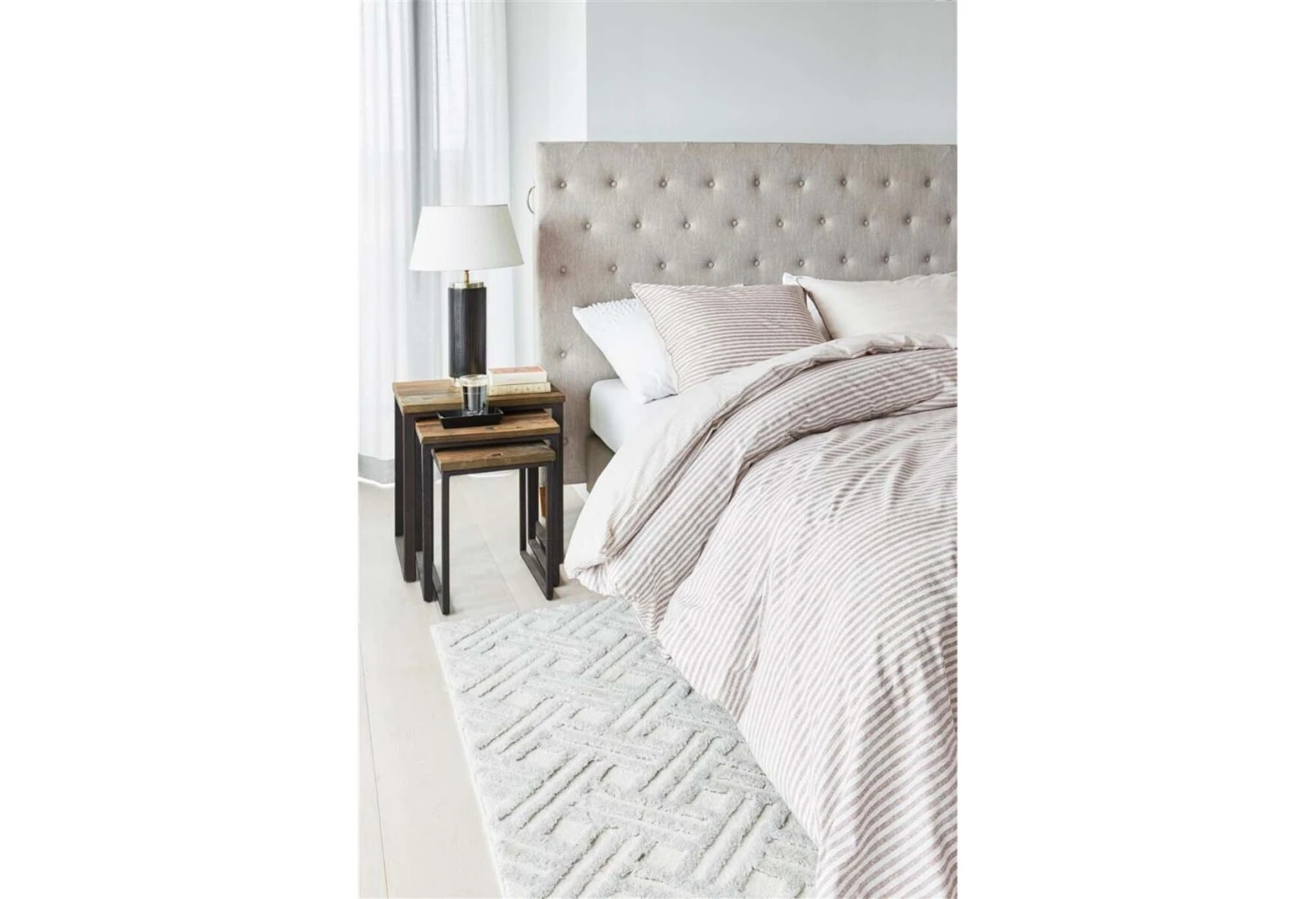 Rivièra Maison Bande Stripe Bettwäsche Sandfarben 6 Rivièra Maison Bande Stripe Bettwäsche Sandfarben – Bild 4