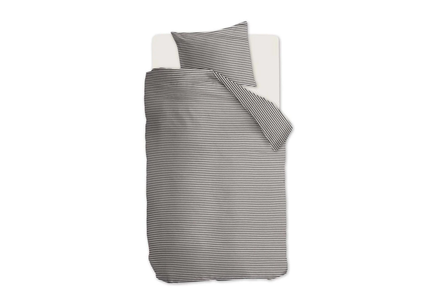 Vtwonen Comfy Stripe Bettwäsche Grau 4 Vtwonen Comfy Stripe Bettwäsche Grau – Bild 2