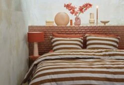 VTwonen Vt Wonen Bold Stripe Bettwäsche Hellbraun -Bettwäsche Verkauf bold stripe light brown 01 mood