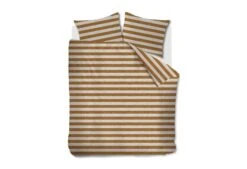 VTwonen Vt Wonen Bold Stripe Bettwäsche Hellbraun -Bettwäsche Verkauf bold stripe light brown 2p 10 topshot