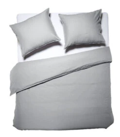Dixxius Casual Bettwäsche Hellgrau