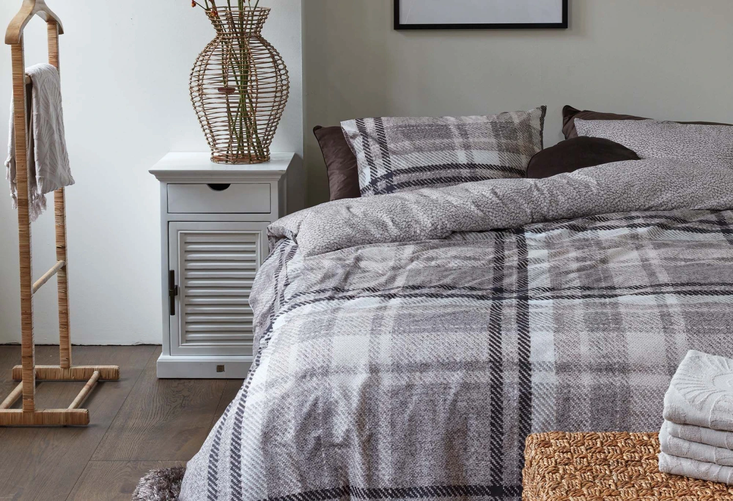 Rivièra Maison Cozy Check Bettwäsche Sandfarben 5 Rivièra Maison Cozy Check Bettwäsche Sandfarben – Bild 3