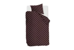 VTwonen Vt Wonen Diagonal Bettwäsche Dunkelrot
