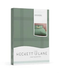 Heckett & Lane Diamante Bettwäsche Mineral Grün -Bettwäsche Verkauf heckett lane dekbedovertrek katoen satijn diamante mineral green 8