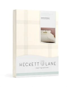 Heckett & Lane Diamante Bettwäsche Beige -Bettwäsche Verkauf heckett lane dekbedovertrek katoen satijn diamante off white 8