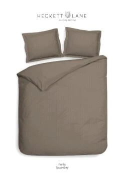 Heckett & Lane Punto Bettwäsche Taupe Grau