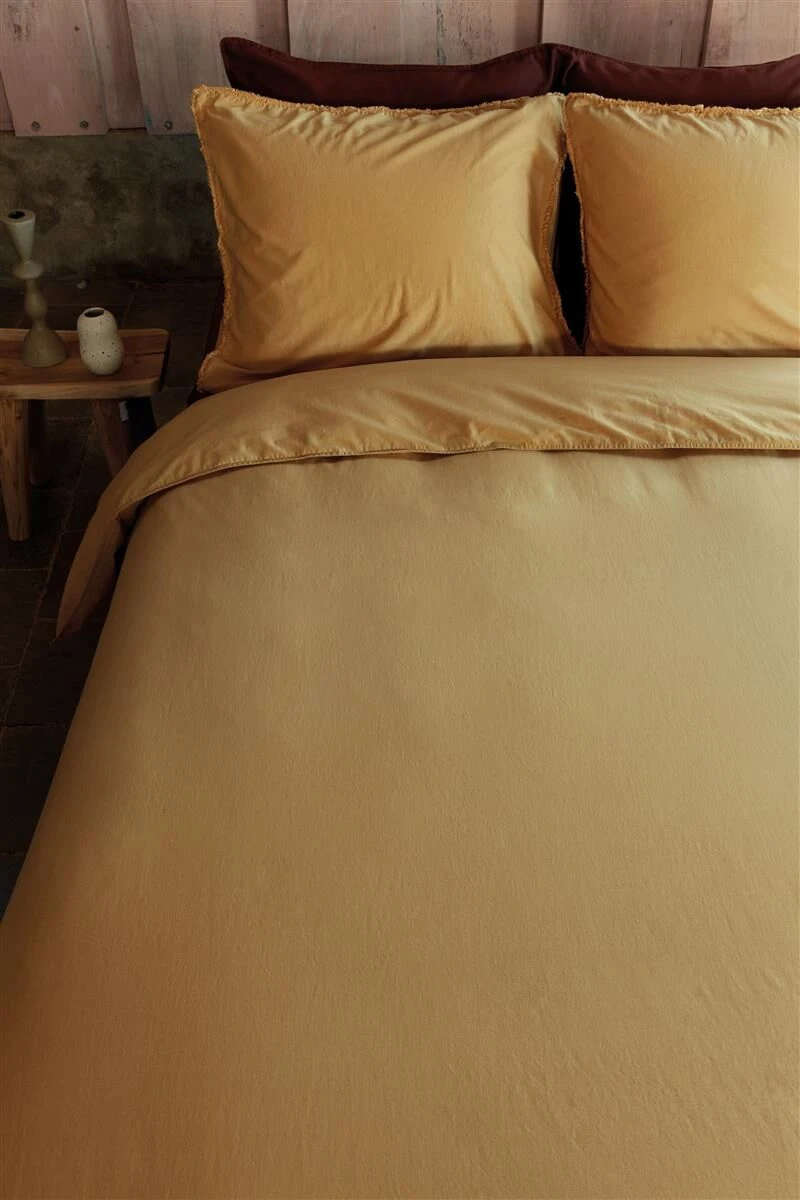 Vtwonen Natural Stone Fraying Bettwäsche Gelb 8 Vtwonen Natural Stone Fraying Bettwäsche Gelb – Bild 6