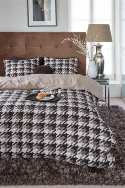 Riviera Maison Pied De Poule Bettwäsche Sandfarben -Bettwäsche Verkauf pied de poule sand 00 mood large