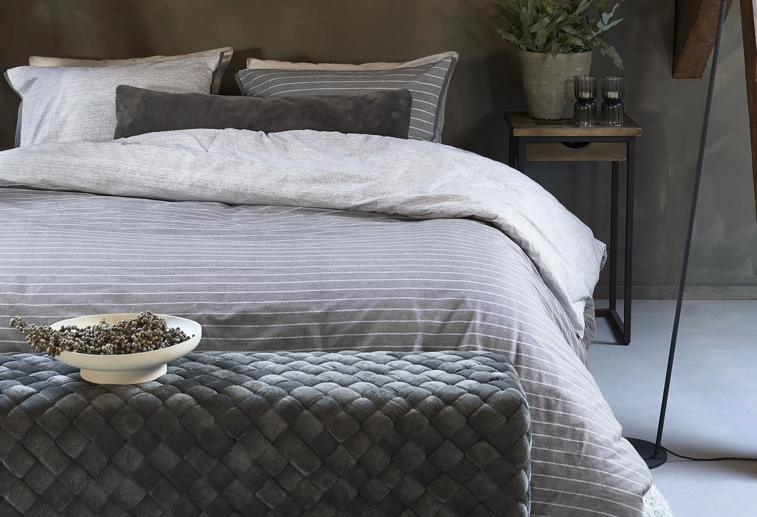Rivièra Maison Pinstripe Bettwäsche Grau 7 Rivièra Maison Pinstripe Bettwäsche Grau – Bild 5