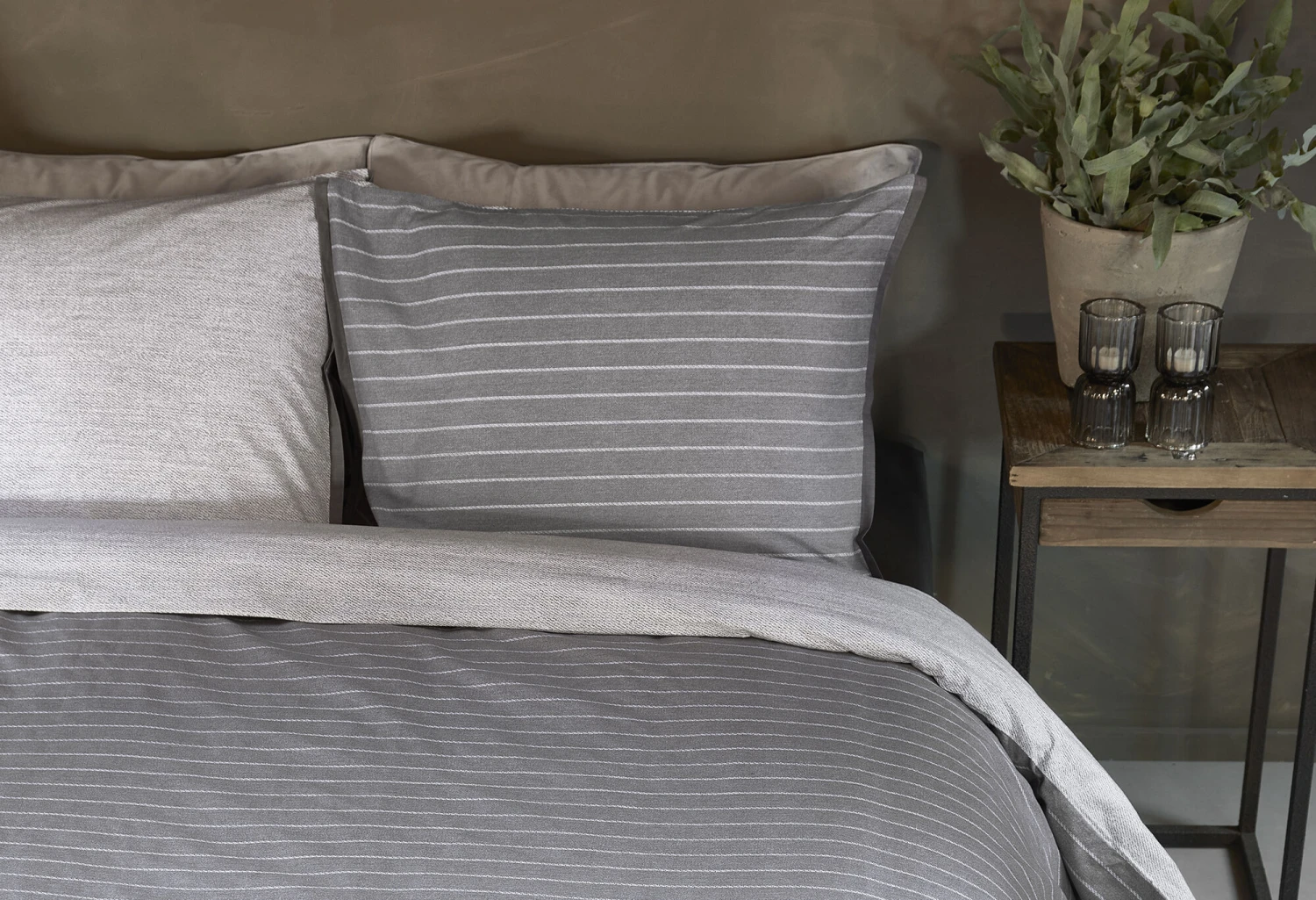 Rivièra Maison Pinstripe Bettwäsche Grau 6 Rivièra Maison Pinstripe Bettwäsche Grau – Bild 4