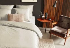 Dixxius Luxurious Porto Bettwäsche Sandfarben -Bettwäsche Verkauf sand b