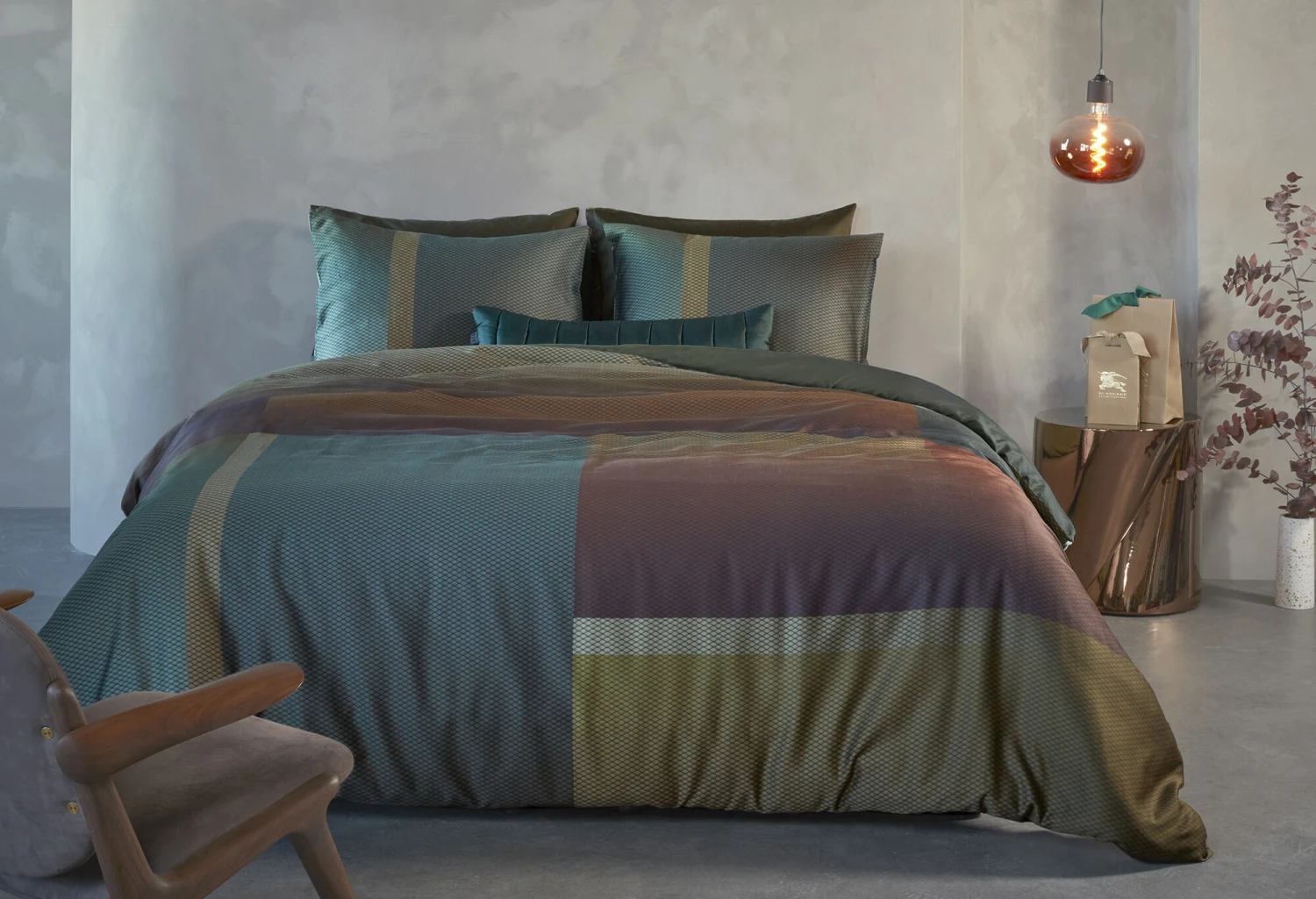 Kardol Sloan Square Bettwäsche Olivegrün 6 Kardol Sloan Square Bettwäsche Olivegrün – Bild 4