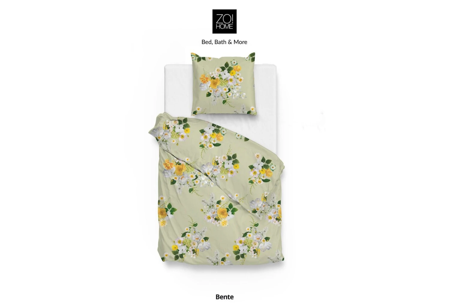 Zo!Home Bente Bettwäsche Hellgrün 4 Zo!Home Bente Bettwäsche Hellgrün – Bild 2