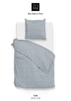 Zo!Home Lino Bettwäsche Denim Blau -Bettwäsche Verkauf zo home bettwasche lino denim 5