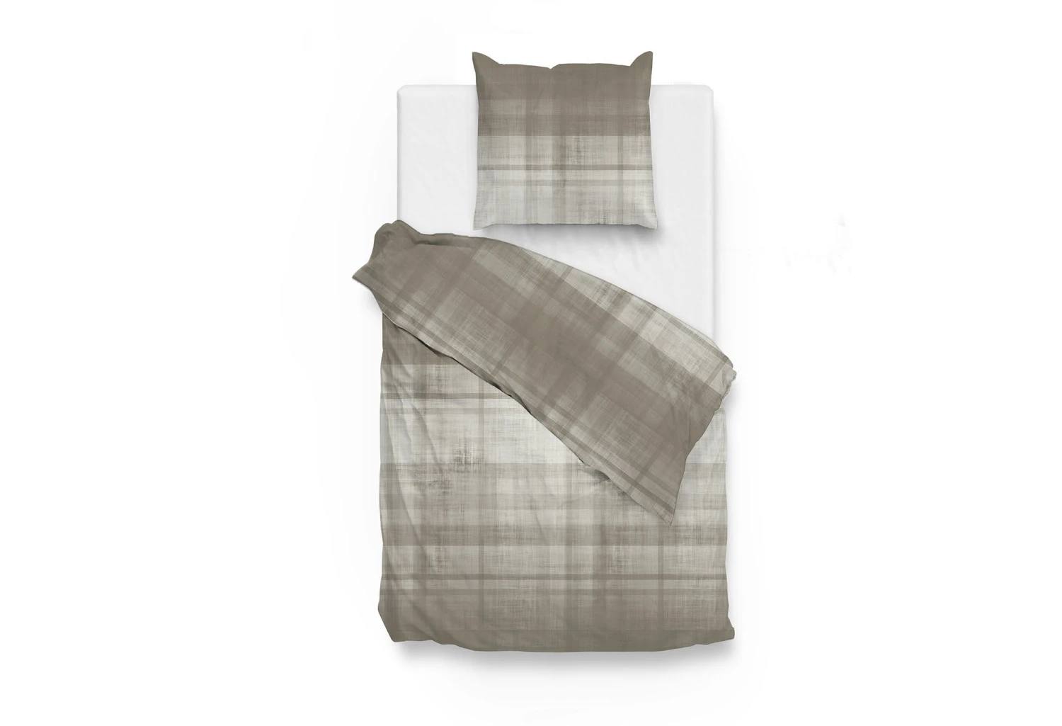 Zo!Home Marley Bettwäsche Rock Taupe 4 Zo!Home Marley Bettwäsche Rock Taupe – Bild 2