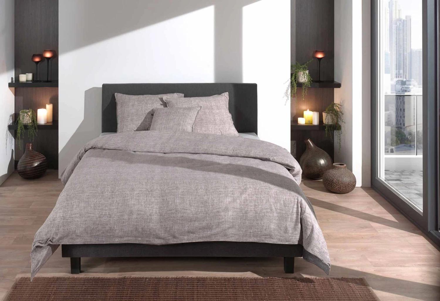 Zo!Home Lino Bettwäsche Schoko Braun 8 Zo!Home Lino Bettwäsche Schoko Braun – Bild 6