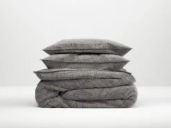 Zo!Home Lino Bettwäsche Anthrazit 10 Zo!Home Lino Bettwäsche Anthrazit -Bettwäsche Verkauf zo home dekbedovertrek lino dark grey 1