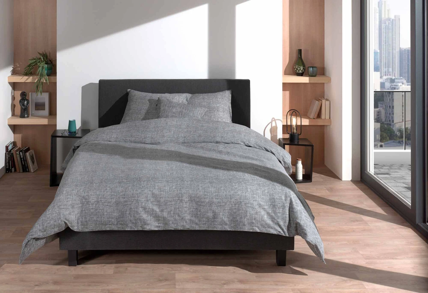 Zo!Home Lino Bettwäsche Anthrazit 7 Zo!Home Lino Bettwäsche Anthrazit – Bild 5