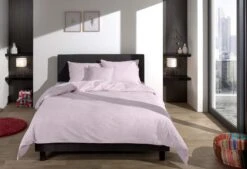 Zo!Home Lino Bettwäsche Flieder-Grau -Bettwäsche Verkauf zo home dekbedovertrek lino grey lilac 4