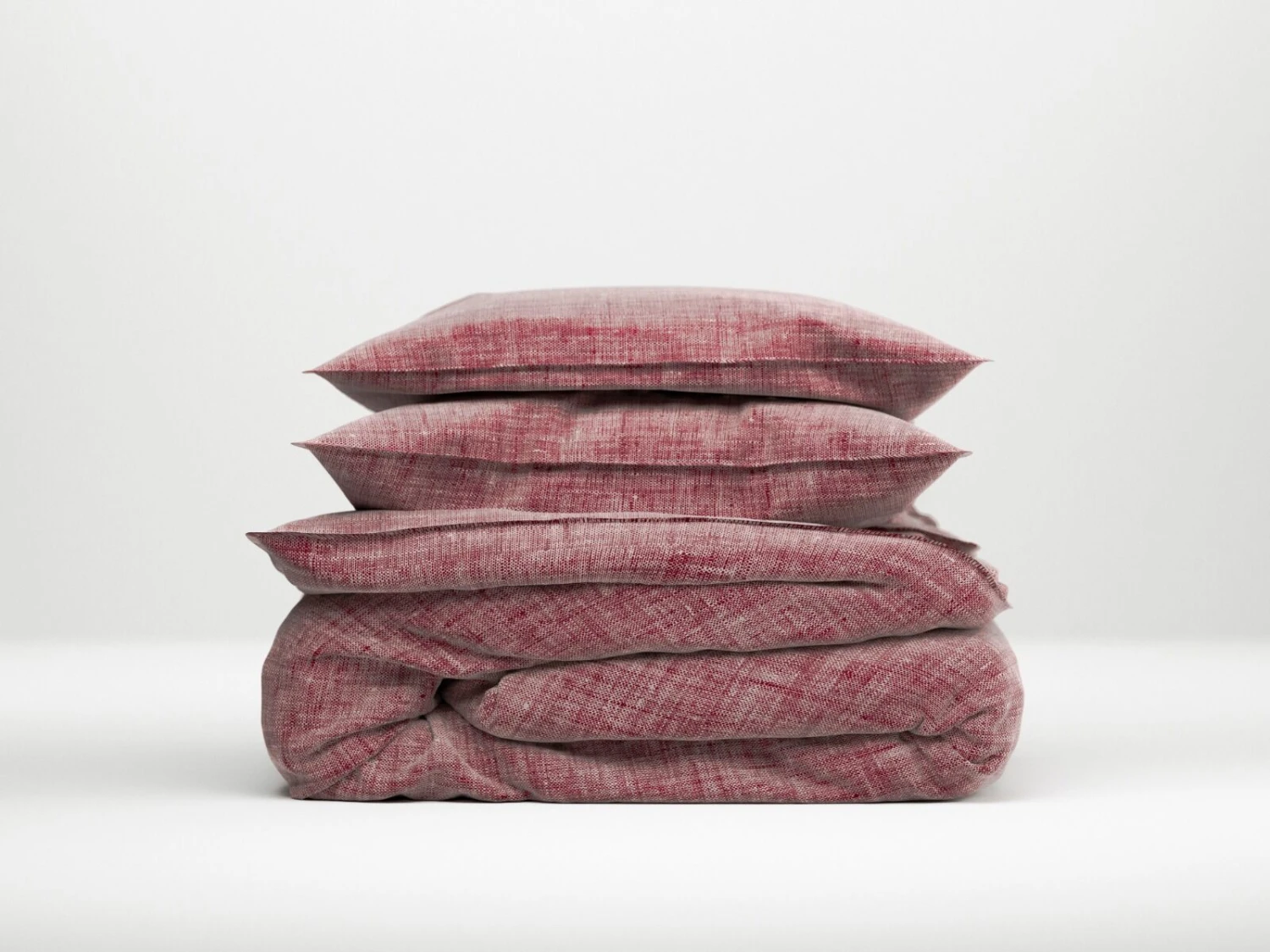 Zo!Home Lino Bettwäsche Weinrot 7 Zo!Home Lino Bettwäsche Weinrot – Bild 5