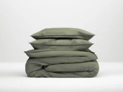 Zo!Home Satinado Bettwäsche Grasgrün 12 Zo!Home Satinado Bettwäsche Grasgrün -Bettwäsche Verkauf zo home dekbedovertrek satinado army green 2