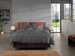 Zo!Home Satinado Bettwäsche Anthrazit -Bettwäsche Verkauf zo home dekbedovertrek satinado classic anthracite 4 1 1