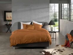 Zo!Home Satinado Bettwäsche Cognac Braun -Bettwäsche Verkauf zo home dekbedovertrek satinado cognac brown 4 1
