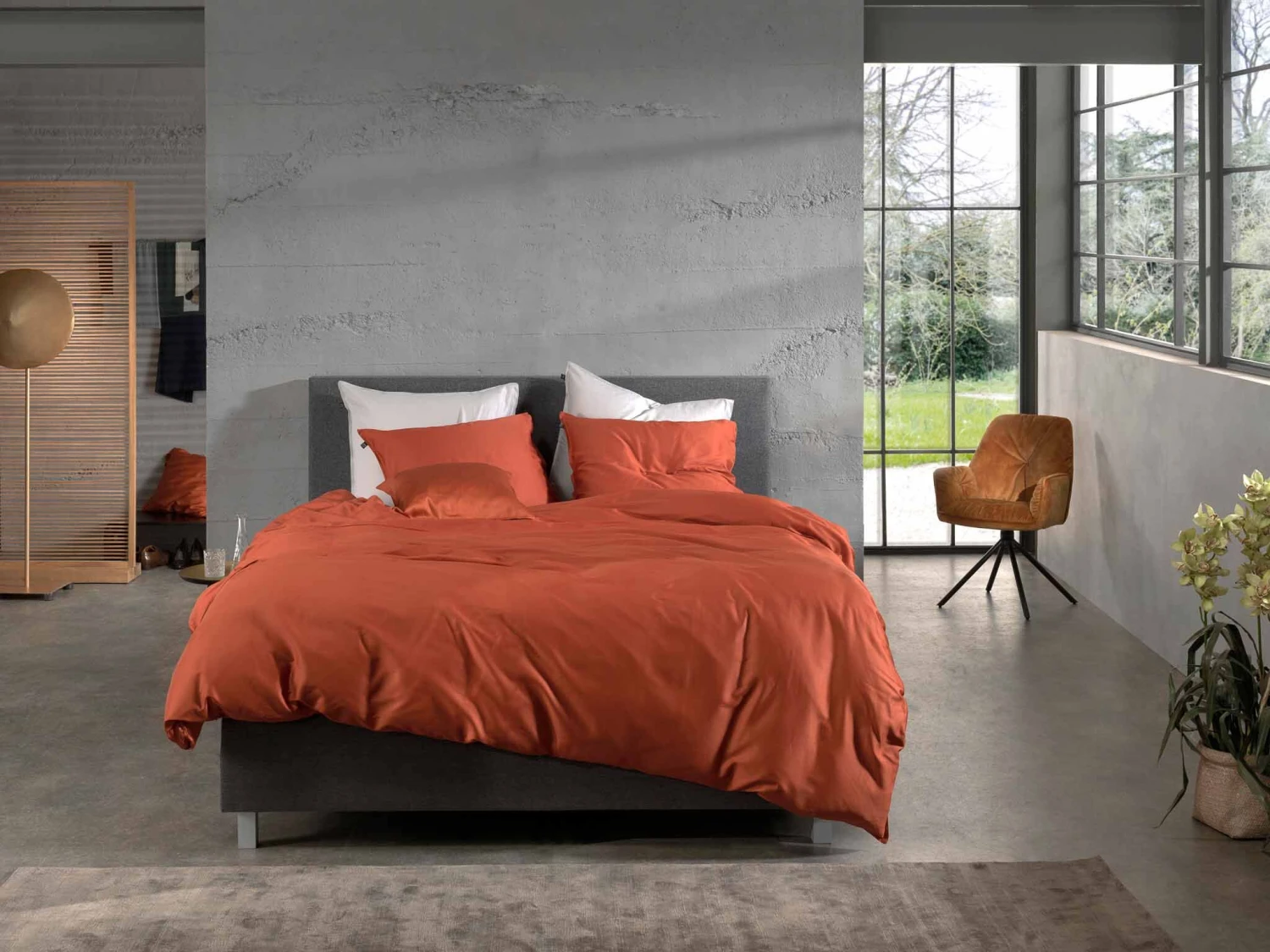 Zo!Home Satinado Bettwäsche Kupfer Orange 7 Zo!Home Satinado Bettwäsche Kupfer Orange – Bild 5