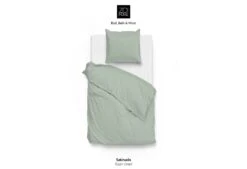 Zo!Home Satinado Bettwäsche Hellgrün 9 Zo!Home Satinado Bettwäsche Hellgrün -Bettwäsche Verkauf zo home dekbedovertrek satinado foam green 1 1