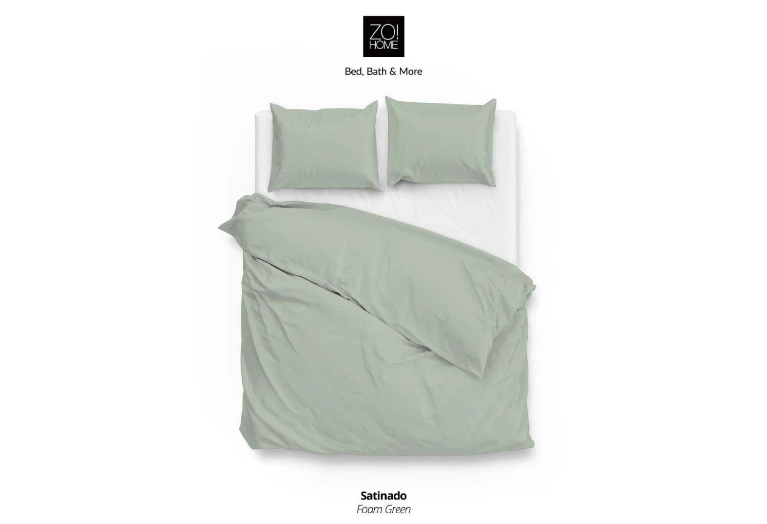 Zo!Home Satinado Bettwäsche Hellgrün 3 Zo!Home Satinado Bettwäsche Hellgrün