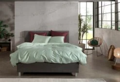 Zo!Home Satinado Bettwäsche Hellgrün 11 Zo!Home Satinado Bettwäsche Hellgrün -Bettwäsche Verkauf zo home dekbedovertrek satinado foam green 4