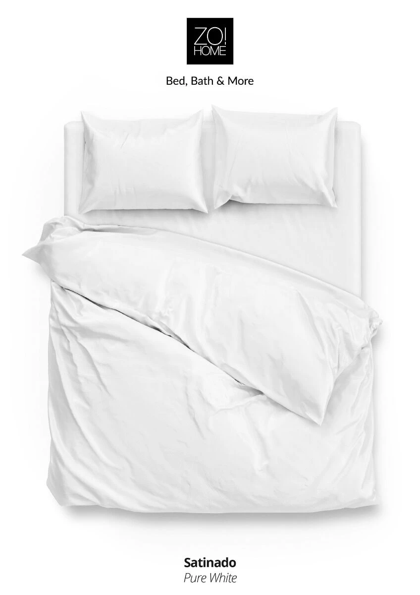 Zo!Home Satinado Bettwäsche Weiß 3 Zo!Home Satinado Bettwäsche Weiß