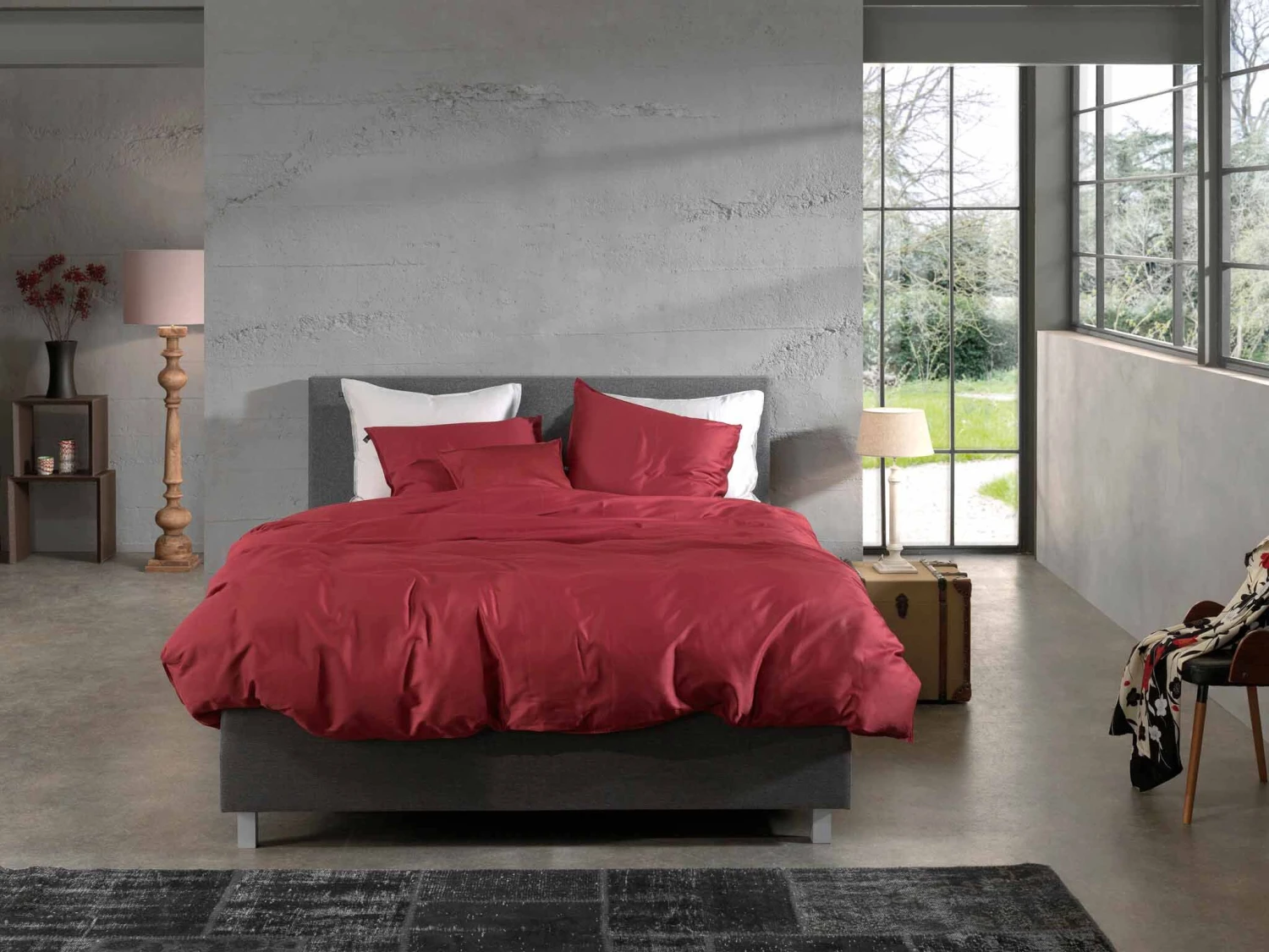 Zo!Home Satinado Bettwäsche Dunkelrot 8 Zo!Home Satinado Bettwäsche Dunkelrot – Bild 6