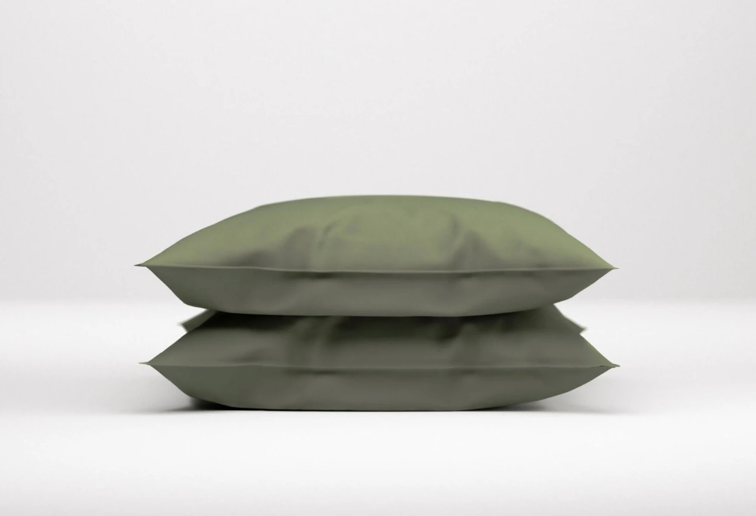 Zo!Home Satinado Kissenbezüge Army Green (Satz Von 2) 4 Zo!Home Satinado Kissenbezüge Army Green (Satz Von 2) – Bild 2