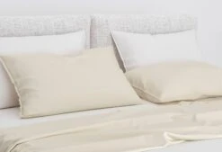 Zo!Home Satinado Kissenbezüge Off-White (Satz Von 2)