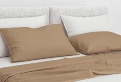 Zo!Home Satinado Kissenbezüge Praline Brown (Satz Von 2)