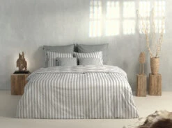 Zo!Home Banda Di Lino Bettwäsche Taubengrau -Bettwäsche Verkauf zohome dekbedovertrek katoen banda di lino dove grey 4 1