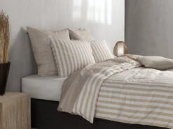 Zo!Home Banda Di Lino Bettwäsche Sandfarbenes Beige 9 Zo!Home Banda Di Lino Bettwäsche Sandfarbenes Beige -Bettwäsche Verkauf zohome dekbedovertrek katoen banda di lino sandy beige 3